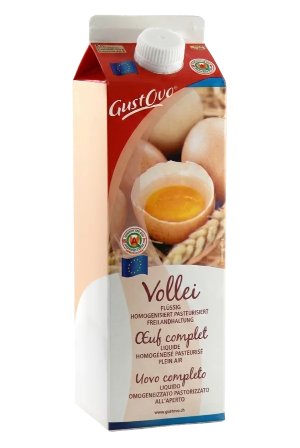 Flüssigei von GustOvo, Vollei aus EU-Freilandhaltung, im Karton